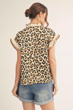 Deshea Leopard Print Ruffle Detail