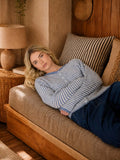 Tennile Stripe Button Down Sweater