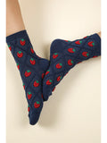 Strawberry Printed Crew Socks