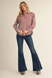 Kristi Button Down Satin Top
