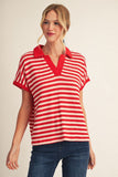 Josslynn Stripe Textured top