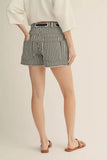 Karis Drawstring Waist Stripe Shorts