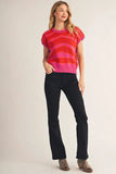 Ellie Zebra Sweater Top