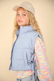 Truthy Bow Detail Vest- Baby Blue