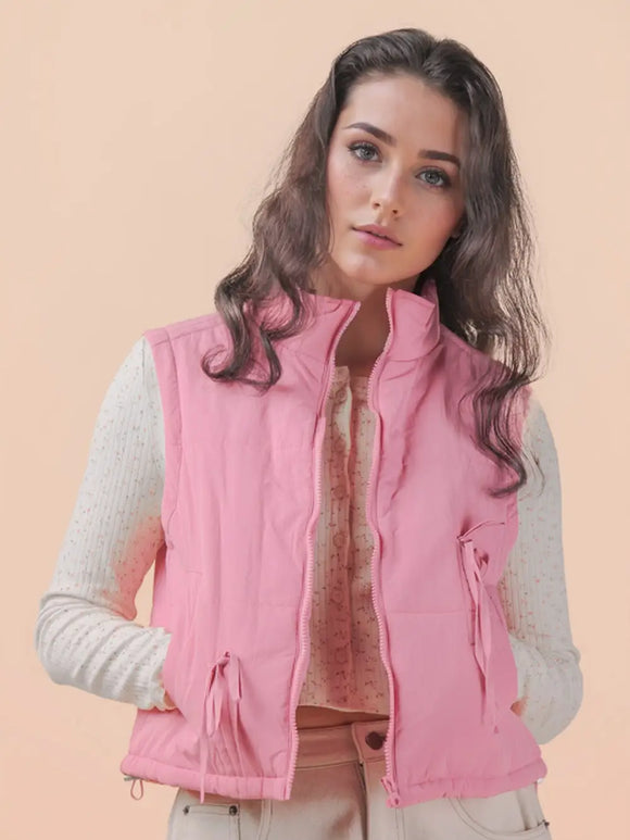 Ariel Pink Puffer Vest