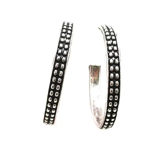 Western bubble hoop earrings