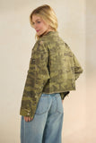 Kay Camo Glitz Denim Jacket