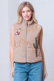 Western Embroidery Woven Vest