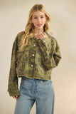 Kay Camo Glitz Denim Jacket