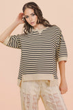 Sydney Oversized Stripe Casual Top