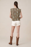 Melanie Crew Neck Western Tank