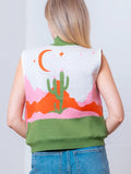 Faith Western Print Vest
