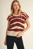 Ellie Zebra Sweater Top