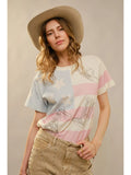 Melanie Western Flag Tee