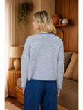 Tennile Stripe Button Down Sweater