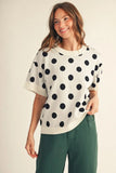 Jodi Polka Dot Knit Top