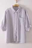 Cierra Stripe Puff Sleeve Top