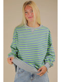 Lori Striped Oversized Sweatshirt
