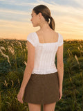Maddy Textured Ruffle Top