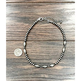 15" Elongated Western Bead Necklace