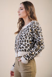Shaylee Leopard Sweater Cardigan