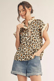 Deshea Leopard Print Ruffle Detail