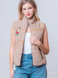 Western Embroidery Woven Vest