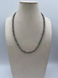 6mm 20” Silver Plated Copper Pearl Necklace