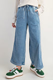 Mineral Washed Denim Pants