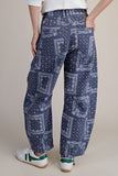Marley Bandana Print Washed Barrel Pants