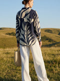 Miley Abstract Oversized Button Up