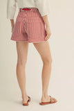 Karis Drawstring Waist Stripe Shorts