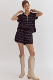 Evelynn Stripe Knit Short Set