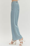 Denim Wide Leg Pants