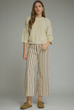 Carla Black Striped Pants