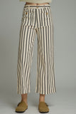Carla Black Striped Pants