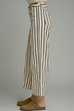 Carla Black Striped Pants