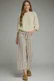 Carla Black Striped Pants