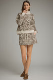 Ivy Zebra Print Mini Skirt