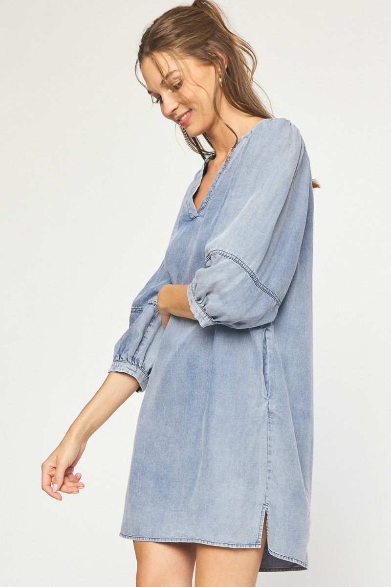 Sawyer Denim Dress – Missy's Boutique