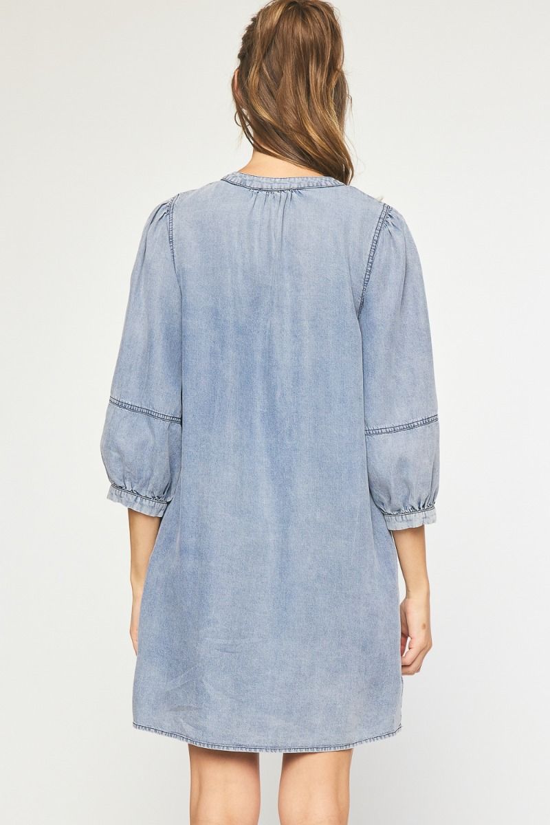 Sawyer Denim Dress – Missy's Boutique