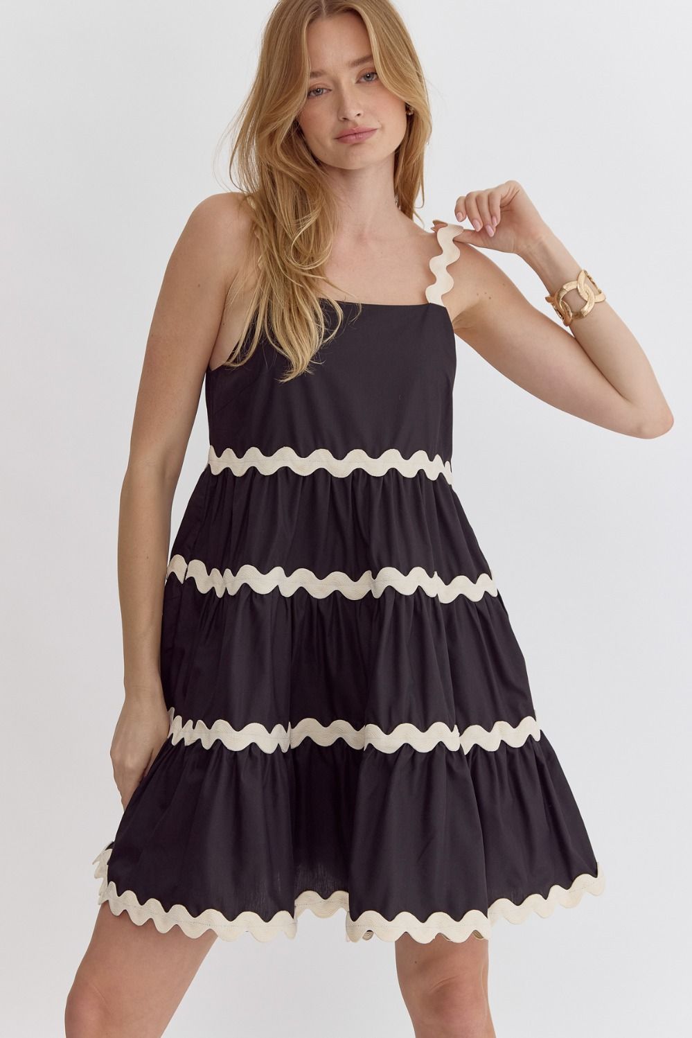 【Rest & Recreation】 ★ RR STITCH TERRY MINI DRESS ★ Tinesha Bow Strap Mini Dress– ASTR the Label