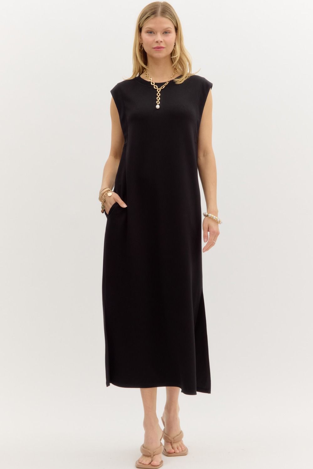Kayla Midi Jersey Knit Dress – Missy's Boutique