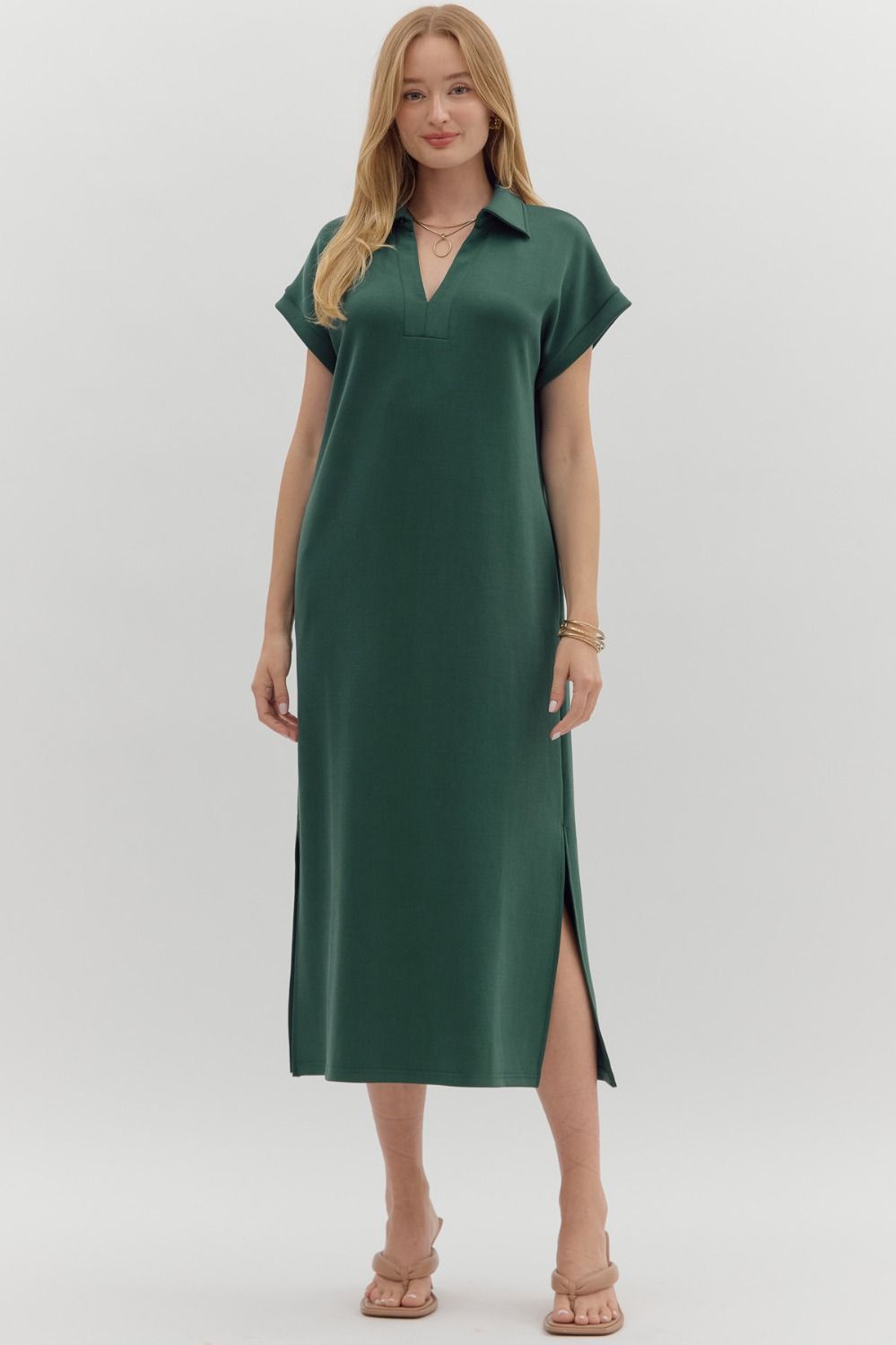 Addison Collard Midi Dress Missy's Boutique Addison Collard Midi Dress Missy's Boutique