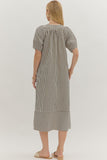 Tressa Black Striped Dress
