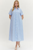Peyton Striped Collard Dress