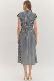 Emma Stripe Cap Sleeve dress