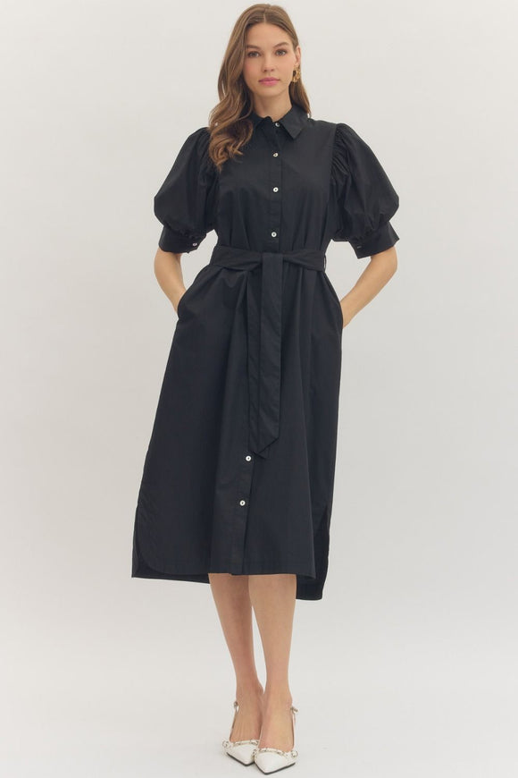 Valerie Floral Print Midi Dress-Navy  Missy's Boutique
