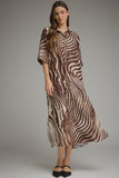 Zaela Zebra Print Dress