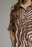 Zaela Zebra Print Dress